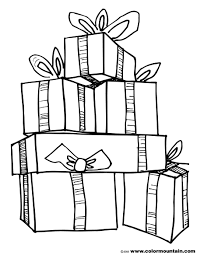 Line Art Stack Of Gifts Google Search Christmas Present Coloring Pages Christmas Gift Coloring Pages Christmas Present Clip Art