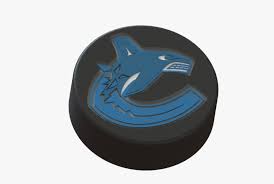 Discover 41 free canucks logo png images with transparent backgrounds. Vancouver Canucks Logo On Ice Hockey Puck 3d Print Great White Shark Hd Png Download Kindpng