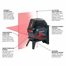 This receiver does not work with rotary lasers. Bosch Self Leveling Cross Line Laser Kit Horizontal Vertical Exterior Interior 49z232 Gcl 2 160 Grainger