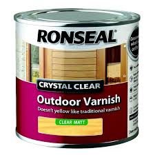 Ronseal Crystal Clear Outdoor Varnish Matt 250ml In 2020 Crystals Crystal Clear Varnish