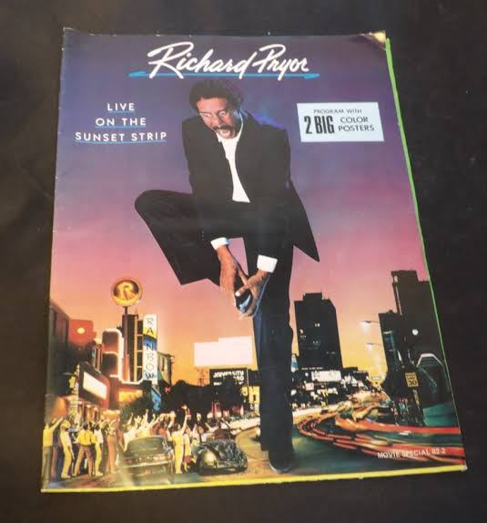 RICHARD PRYOR LIVE ON THE SUNSET STRIP Movie Theater Program Original 2  posters