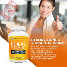 Clinical strength plant calcium reduces the risk of osteoporosis. Dr Berg S D3 K2 Vitamin Support Healthy Heart Bone Joint Online In Pakistan