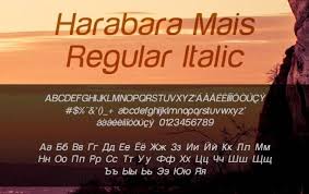 They are organized into highly regular formal types similar to cursive writing and looser, more casual scripts. Harabara Mais Font Free Download