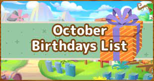 Acnh October Villagers Birthdays In October Animal Crossing Gamewith