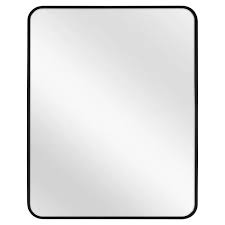 24 X 30 Rectangular Decorative Wall Mirror With Rounded Corners Brass Project 62 Mirror Wall Decor Mirror Wall Round Corner