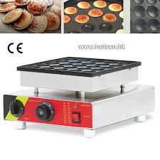 Commercial Non Stick 110v 220v Electric 25pcs Mini Dutch Pancake Poffertjes Baker Maker Iron Machine Home Appliances Mini Dutch Pancakes Appliances
