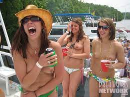 Contest at nudist resort goes completely out of control. Wild Party Girls At Party Cove Redbust