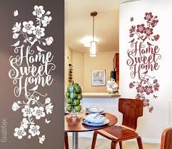 Wandtattoo Home Sweet Home Wandaufkleber Wandsticker Zuhause Familie Kirschbluten Ast Zweig Ranke Blume Bluten Wanddeko Wohnzimmer Ws18a Home Decor Decals Decor Home Decor