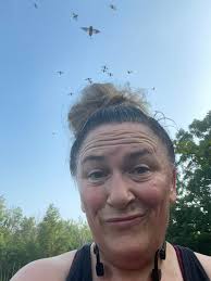 Deer flies and I bonded this morning