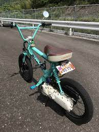 高知発 ロードパル改ビアンキ仕様 bmxアドベンチャー ラッタッタ 自転車 チャリ 昭和 旧車 2スト カブ リトルホンダ モペット モンキー 自賠責保険は付きません ビアンキ モペット 旧車