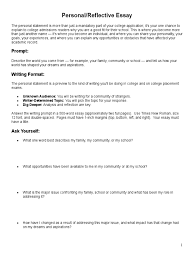 Personal writing helps students to stress their individuality by highlighting various skills, knowledge, behavior, feelings, and even mood. Personal Reflective Essay Doc Essays Grammar
