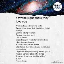 A cancer will show love by participating in all the activities their capricorn lover has planned. How The Signs Show They Love You