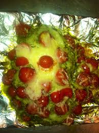 Vickery Dip 1 Pkg 8 Oz Philadelphia Neufchatel Cheese 1 4 Cup Pesto 1 Plum Tomato Chopped 1 4 Cup Kraft Finely S Olive Oil Crackers Recipes Plum Tomatoes
