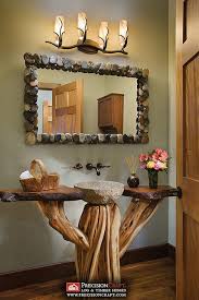 Log Home Bathroom Milled Log Home Precisioncraft Log Homes Log Home Bathrooms Rustic House Decor