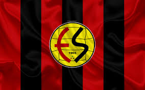 Download Wallpapers Eskisehirspor 4k Logo Silk Texture Turkish Football Club Red Black Flag Emblem 1 Lig Tff First League Eskisehir Turkey Football B Red Black Flag Football Club Sports Wallpapers