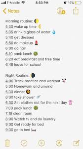 Avelony School Routine For Teens School Night Routine Night Routine