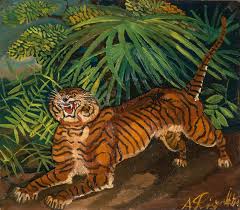 This makes a sizable batch; Tigre Nella Foresta By Antonio Ligabue Buy Art Online Artprice