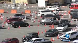 The first initiates an immune response, and the second, 'booster' shot strengthens it. Covid Vaccine Wait Times At Dodger Stadium Vaccine Site Reach 5 Hours As Multiple Issues Plague Distribution Abc7 Los Angeles