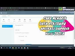 Cara Menarik Data Guru Ptk Dari Sekolah Lain Ke Aplikasi Dapodik Versi 2021 A Youtube