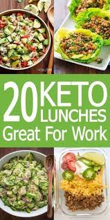 20 Easy Keto Recipes For Lunch At Work Keto Diet Recipes Ketogenic Diet Meal Plan Starting Keto Diet