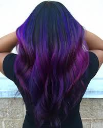 Blue And Purple Hair Isn T Just About The Common Shades Associated With The Two Colors The Two Color Purple Ombre Hair Dark Purple Hair Color Dark Purple Hair