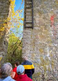 Visitors see historic ice house ruins
