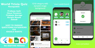 Trivia quizzes on pop music, movies, geography, science, computers, literature, classical music and more Free Download World Trivia Quiz Flutter Full Application With Google Sheets Source Nulled Latest Version Bignulled