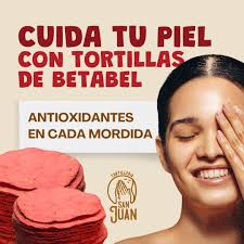 No necesitas de cremas caras, los antioxidantes y demás nutrientes los  encuentras en cada fruta o verdura y por supuesto en las tortillas de  betabel que hacemos en San Juan 💪🤓 Ven