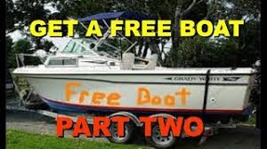 I just listed my boat for sale this week. Free Boats 35 Given Away Daily