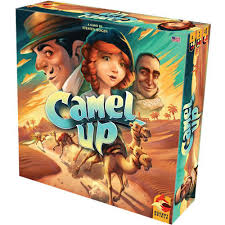 In camel up, up to eight players bet on five racing camels, trying to suss out which ones will place first and second in a quick this 2018 edition of camel up features new artwork, a new game board design, a new pyramid design, engraved dice. Camel Up 2018 Edition Board Games Miniature Market