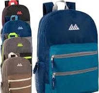 Trail Maker 24 Pack Color Block Laptop Backpacks - Bulk Backpacks For Kids  & Nonprofit Groups
