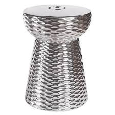 Find the perfect decorative accents at hayneedle, where you can buy online while you explore our room designs and curated looks for tips, ideas & inspiration to help you along the way. Silver Abbyson Living Chrome Ceramic Garden Stool Outdoor Decor Patio Lawn Garden Svanimal Com
