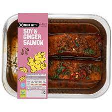Impress your guests with a table full of delicious m&s party food with our favourite picks such as mini burgers and flaky smoked salmon. Cook With M S Salmon With Soy Ginger Dressing Ocado