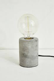 Round Concrete Table Lamp Concrete Table Lamp Concrete Bedside Lamp Table Lamp