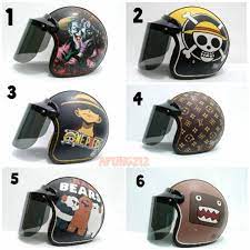 Kunjungi toko online kami di shopee : Helm Bogo Dewasa Retro Karakter Kaca Datar Shopee Indonesia