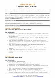 Wellness Nurse Resume Samples Qwikresume