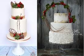 I had a red velvet groom's cake and a simple white cake to go with it. Winter Woodland Wedding Cakes Cake Geek Magazine