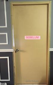 Ide warna cat pintu dan jendela rumah minimalis terbaik warna cat pintu hitam yang sering di cari warna pintu warna cat pintu rumah cat pintu warna putih warna pintu minimalis cat untuk pintu kusen sumber gambar : Perkongsian Hasil Pasangan Ini Menghias Pintu Dinding Dengan Wainscoting Hias My