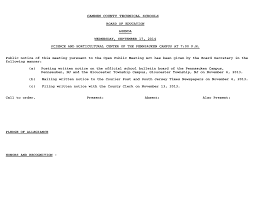 CAMDEN COUNTY TECHNICAL SCHOOLS