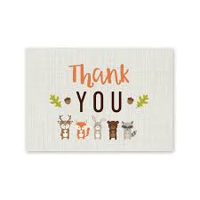 Print directly from our site on your home printer, or download the image or pdf file to print later. Free Printable Woodland Baby Shower Thank You Cards Woodland Baby Shower