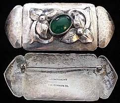 The Markings Are Unusual As Well Sterling Handwrought The Gorham Co Art Nouveau Jewelry Silver Art Jewelry