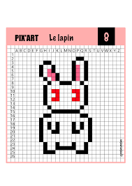 Retrouvez tous nos modèles de dessin pixel art : Modele Pixel Art Animaux