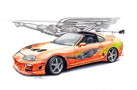 トヨタ・スープラ, toyota sūpura) is a sports car and grand tourer manufactured by toyota motor corporation beginning in 1978. The Fast And The Furious Toyota Supra Paul Walker By Froggstomper79 On Deviantart Car Drawings Toyota Supra Car Sticker Design