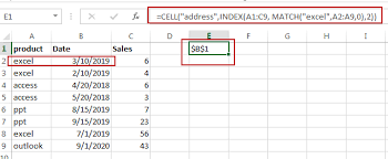 How To Return Cell Address Instead Of Value In Excel Free Excel Tutorial
