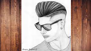 How To Draw A Boy With Glasses Drawing Boy Hairstyles Pencil Sketch Boy Hairstyles Pencil Sketch Drawings