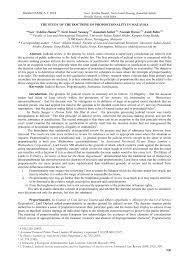 Although malaysia inherited the political system of british india based on the westminster system, which made no provision for judicial review, the federal constitution of malaysia instituted a system based on that of india which. Pdf The Study Of The Doctrine Of Proportionality In Malaysia