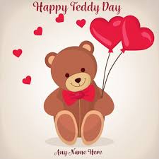 Best messages for set on your facebook and whatsapp. Happy Teddy Day 2020 Valentine Greeting With Name Cakedayphotoframes