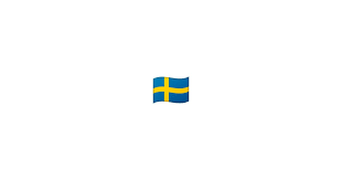 A yellow scandinavian cross that extends to the edges of … emoji one. Flagge Schweden Emoji