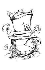Have I Gone Mad The Hatter By Dalys Burnes Via Behance Alice In Wonderland Drawings Wonderland Tattoo Alice In Wonderland