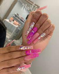9,145 likes · 11 talking about this · 7,639 were here. Dallas Tx On Instagram Prettiest Pinks Using Secret Nail Affair Glitter In Dragon Fruit Use Bling Acrylic Nails Long Acrylic Nails Gorgeous Nails